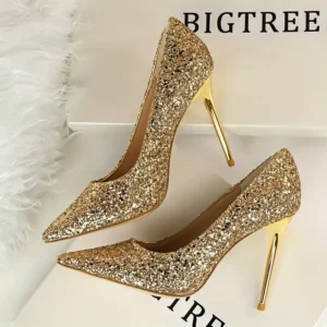 Shiny Heels For Ladies