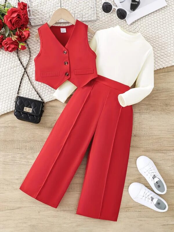 3Pcs Stylish Outfit For Girls - Image 2