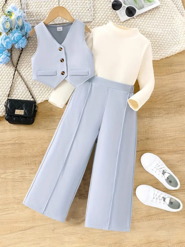 3Pcs Stylish Outfit For Girls - Image 4