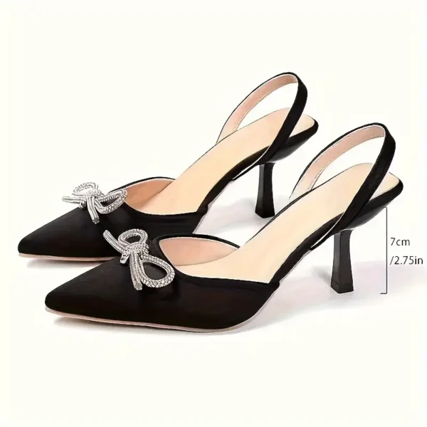 Pointed Toe Stiletto Pumps - Image 2