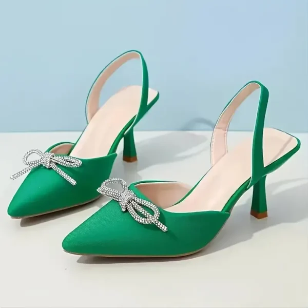 Pointed Toe Stiletto Pumps - Image 3