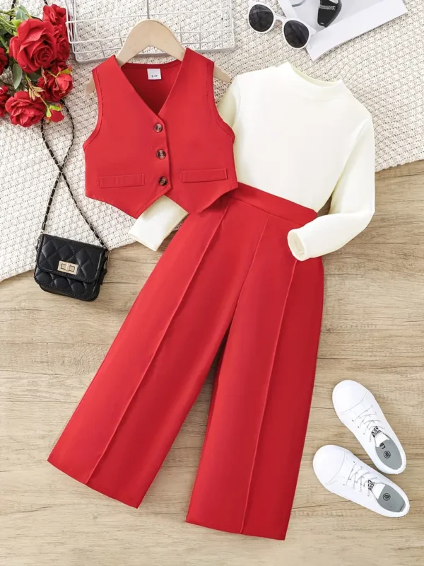3Pcs Stylish Outfit For Girls
