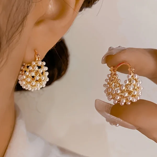 Hollow Circle Earrings - Image 3